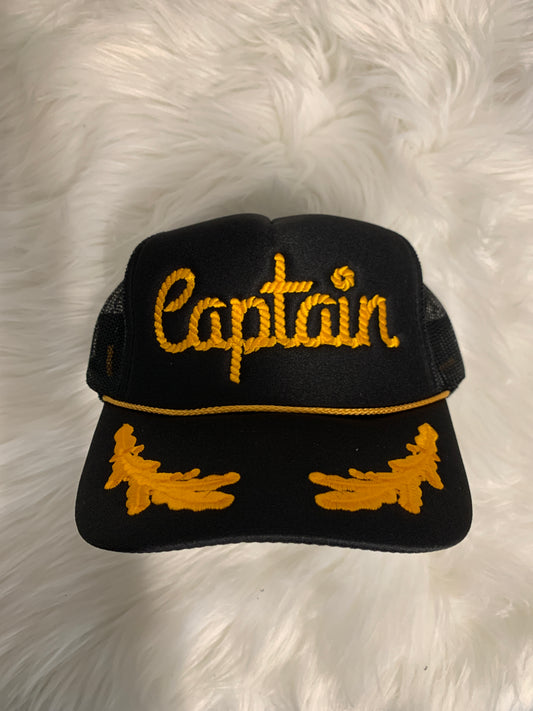 Captain Embroidered Trucker Hat