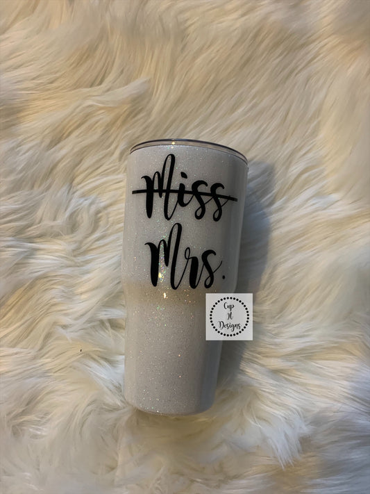 Miss to Mrs Epoxy Tumbler