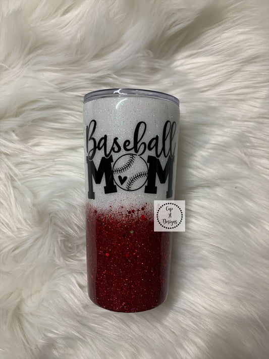 Baseball Mom Epoxy Tumbler