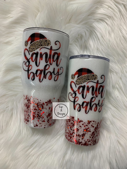 Santa Baby Epoxy Tumbler