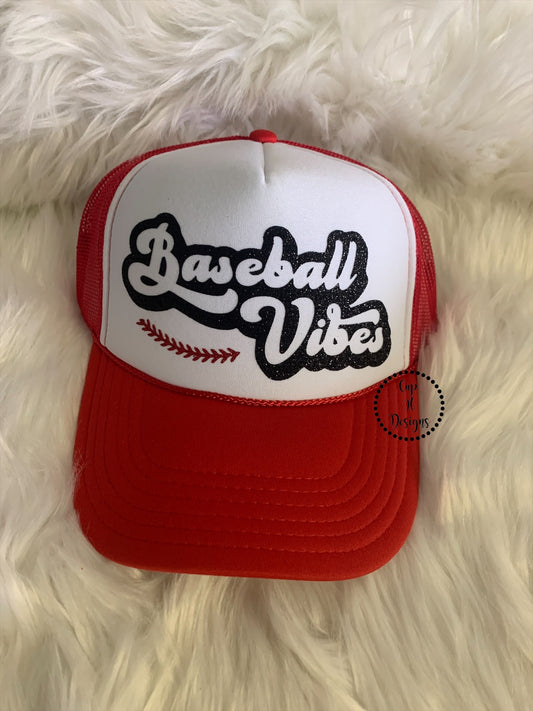 Baseball Vibes Trucker Hat