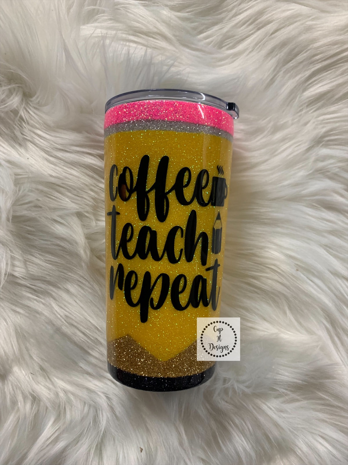 Coffee Teach Repeat Epoxy Tumbler