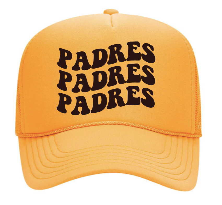 Padres Stacked Trucker Hat