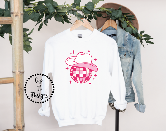 Cowgirl Disco Ball Crewneck